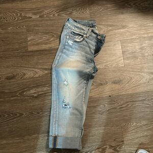 American Eagle blue jean capris women’s